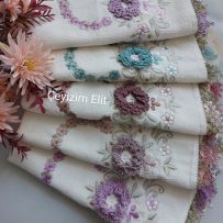 İğneoyalı Mutfak Havlusu 2'li Kahverengi